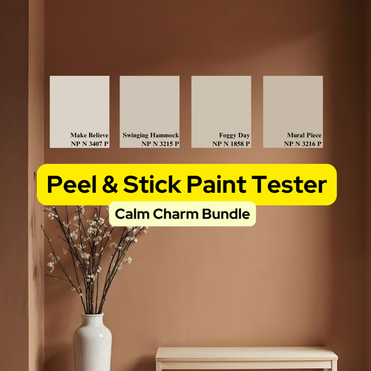 Bundle - Calm Charm - GEKKOSG Peel And Stick Nippon Paint Tester / Paint Sample