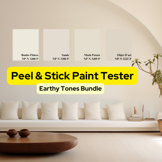 Bundle - Earthy Tones - GEKKOSG Peel And Stick Nippon Paint Tester / Paint Sample